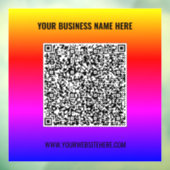 Benutzerdefinierte QR-Code-Textfarben Geschäftsfen Fensteraufkleber (Blatt 3)