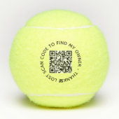 Benutzerdefinierte QR-Code-Textscan-Eigentümerkont Tennisbälle (Vorderseite)