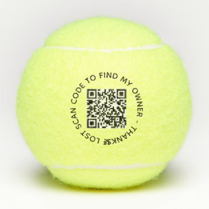 Benutzerdefinierte QR-Code-Textscan-Eigentümerkont Tennisbälle