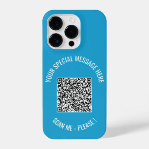 Benutzerdefinierte QR-Code-Textspezialmeldung Ihre iPhone 14 Pro Hülle