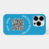 Benutzerdefinierte QR-Code-Textspezialmeldung Ihre iPhone Hülle (Rückseite (Horizontal))