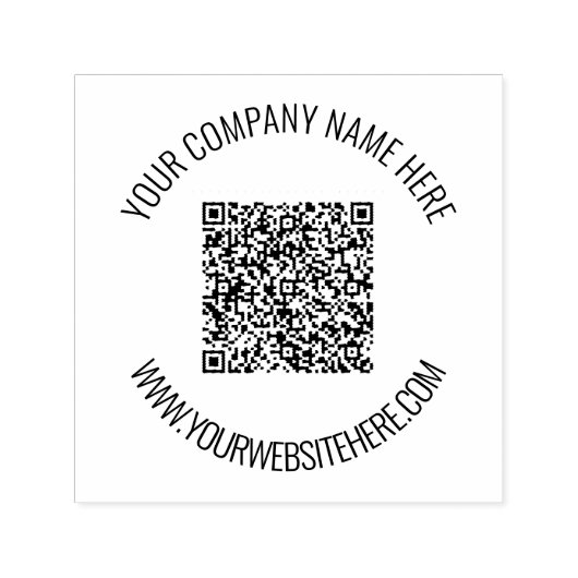 Benutzerdefinierte QR-Code und Personalisierte Bri Permastempel (Design)
