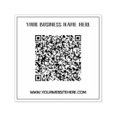 Benutzerdefinierte QR-Code- und Text-Quadrat-Stemp Permastempel (Design)