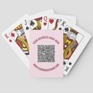 Benutzerdefinierte QR-Code- und Textspielkarten Be Spielkarten