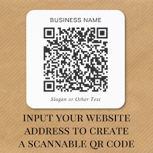 Benutzerdefinierte QR-Code Unternehmen Quadratischer Aufkleber