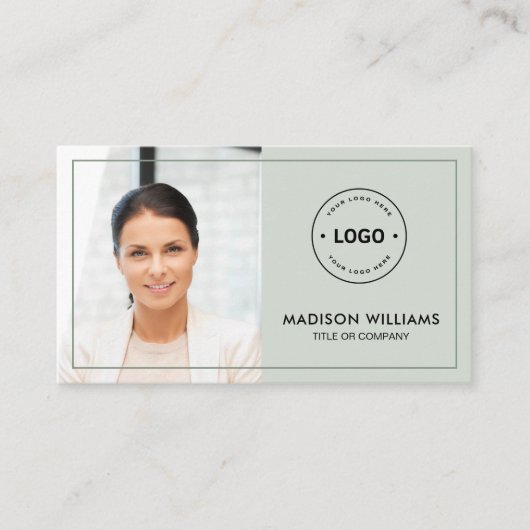 Benutzerdefinierte QR-Code-Visitenkarte für Foto Visitenkarte (Vorderseite)