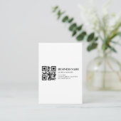 Benutzerdefinierte QR-Code-Vorlage für Geschäftsna Begleitkarte (Stehend Vorderseite)