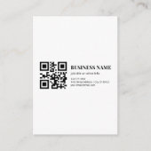 Benutzerdefinierte QR-Code-Vorlage für Geschäftsna Begleitkarte (Vorderseite)