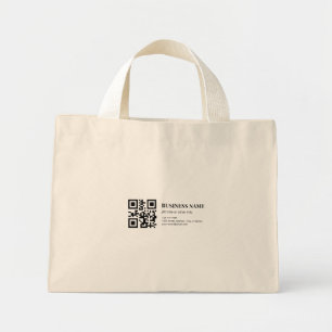 Benutzerdefinierte QR-Code-Vorlage für Geschäftsna Mini Stoffbeutel