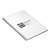 Benutzerdefinierte QR-Code-Vorlage für Geschäftsna Notizblock (Rechte Seite)