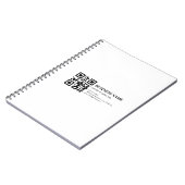 Benutzerdefinierte QR-Code-Vorlage für Geschäftsna Notizblock (Linke Seite)