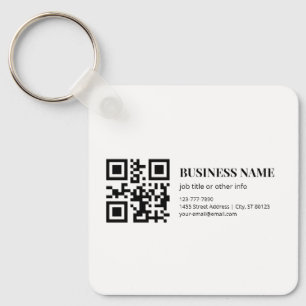 Benutzerdefinierte QR-Code-Vorlage für Geschäftsna Schlüsselanhänger