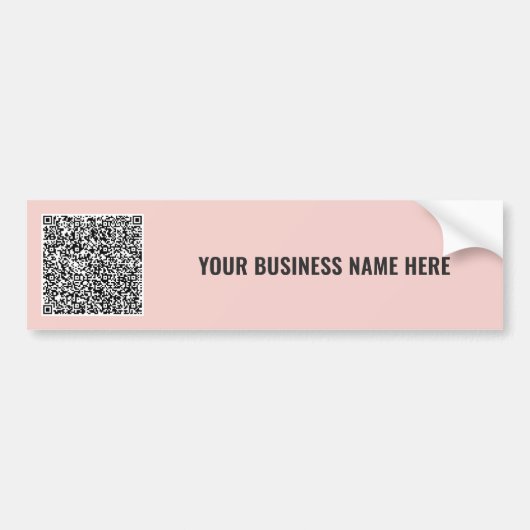 Benutzerdefinierte QR-Code-Werbebumper-Aufkleber B Autoaufkleber (Vorne)