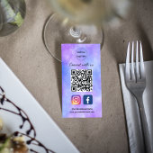 Benutzerdefinierte QR-Codes für Instagramm- und Fa Visitenkarte