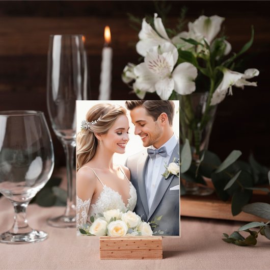 Benutzerdefinierte QR-Foto-Table-Karte Tischnummer