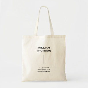 Benutzerdefinierte QR-Geschäfts-Minimal-Branding-S Tragetasche