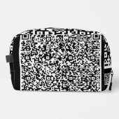 Benutzerdefinierte QR-Scan-Info Farbe auswählen Waschbeutel (Vorderseite)