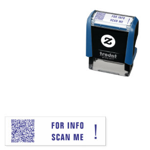 Benutzerdefinierte QR-Scan-Informationen Selbstfar Permastempel