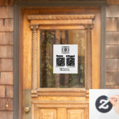 Benutzerdefinierte QR-Zahlung | Venmo- und PayPal- Fensteraufkleber (Haustür)