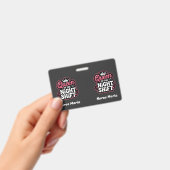 Benutzerdefinierte Queen of the Night Shift Rosa K Ausweis (Handheld)