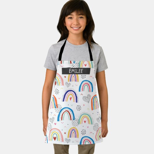 Benutzerdefinierte Rainbow All-over-Print-Schürze Schürze (Insitu)