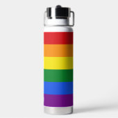 Benutzerdefinierte Rainbow-Flag für Monogramm Trinkflasche (Hinten)