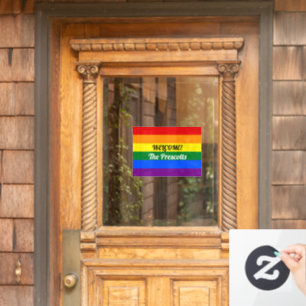 Benutzerdefinierte Rainbow-Flag-Pride-Month-Fenste Fensteraufkleber