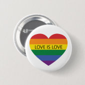 Benutzerdefinierte Rainbow-Liebe Button (Vorne & Hinten)