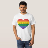 Benutzerdefinierte Rainbow-Liebe T-Shirt (Vorne ganz)