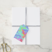 Benutzerdefinierte Rainbow Paint Spritzer Effect G Geschenkanhänger (Mit Garn)