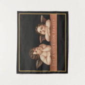 Benutzerdefinierte Raphael Cherub Vintage-Renaissa Wandteppich (Vorderseite)