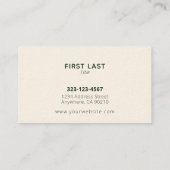 Benutzerdefinierte Rasenpflege Landschaften von Vi Visitenkarte (Rückseite)