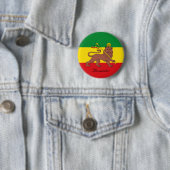 Benutzerdefinierte Rastafarian Flag Äthiopia Löwe  Button (Beispiel)