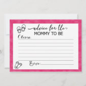 Benutzerdefinierte Ratenkarten für die Mama im Bab Einladung (Vorderseite)