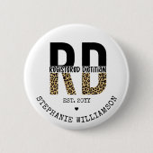 Benutzerdefinierte RD registrierte Dietitian Cheet Button (Vorderseite)