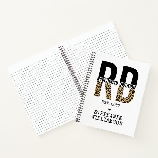 Benutzerdefinierte RD registrierte Dietitian Cheet Notizblock (Innenseite)