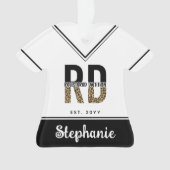 Benutzerdefinierte RD registrierte Dietitian Leopa Ornament (Vorderseite)