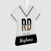 Benutzerdefinierte RD registrierte Dietitian Leopa Ornament (Vorderseite)