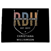 Benutzerdefinierte RDH registrierte Zahnhygieniker Große Geschenktüte (Vorderseite)