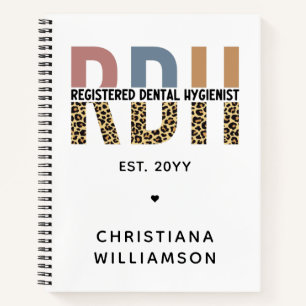 Benutzerdefinierte RDH registrierte Zahnhygieniker Notizblock