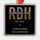 Benutzerdefinierte RDH registrierte Zahnhygieniker Ornament Aus Metall (Vorne)