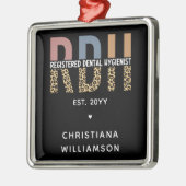 Benutzerdefinierte RDH registrierte Zahnhygieniker Ornament Aus Metall (Links)