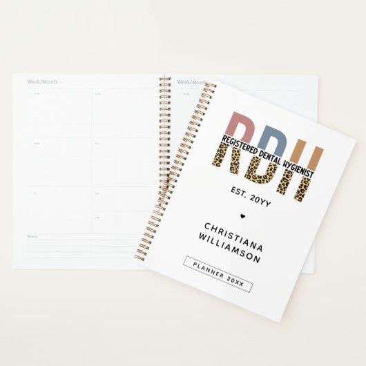 Benutzerdefinierte RDH registrierte Zahnhygieniker Planer (Anzeige)