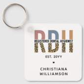 Benutzerdefinierte RDH registrierte Zahnhygieniker Schlüsselanhänger (Vorderseite)