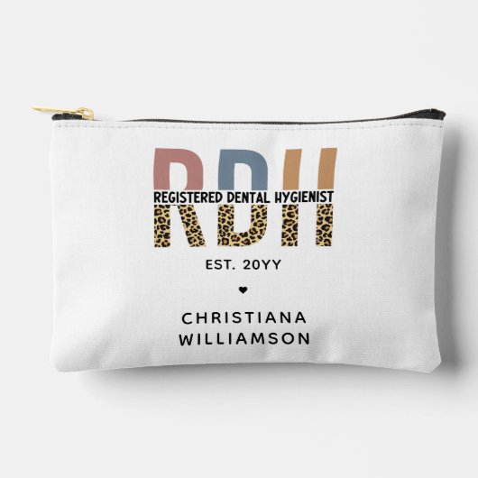 Benutzerdefinierte RDH registrierte Zahnhygieniker Zubehörtasche (Vorderseite)