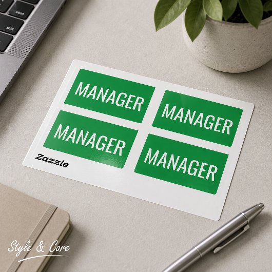 Benutzerdefinierte Rectangle-Sticker für Office-Ma Rechteckiger Aufkleber