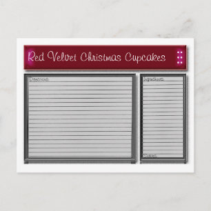 Benutzerdefinierte Red Accents-Karte Postkarte