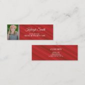 Benutzerdefinierte Red Foto Abschluss Namenskarte (Vorne/Hinten)