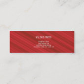 Benutzerdefinierte Red Foto Abschluss Namenskarte (Rückseite)