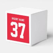 Benutzerdefinierte Red Front & Back Sport Geschenkschachtel (Rückseite)